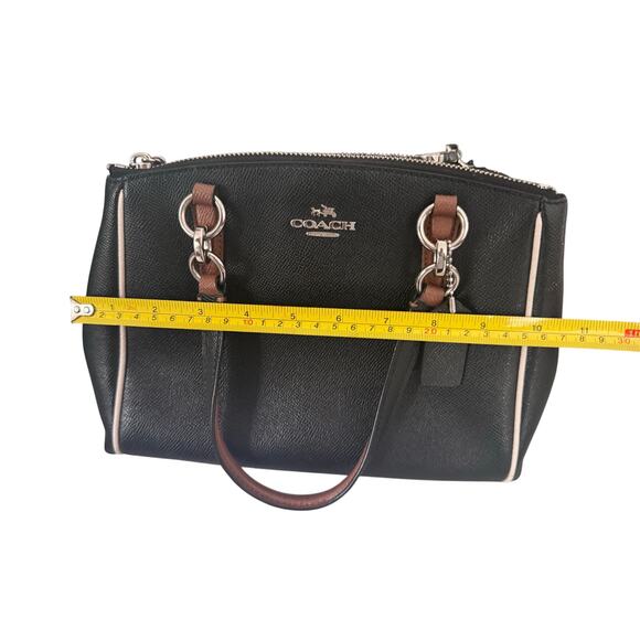 Coach Black Leather Mini Christie Carryall Crossbody Bag - Picture 7 of 11